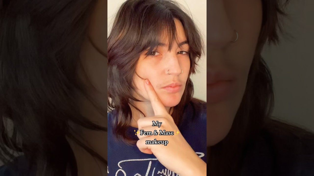 ✨Fem & Masc ✨ &bull;Makeup Tutorial&bull; #genderfluid #makeup #fy #fyp #theythem #fem #masc #trans