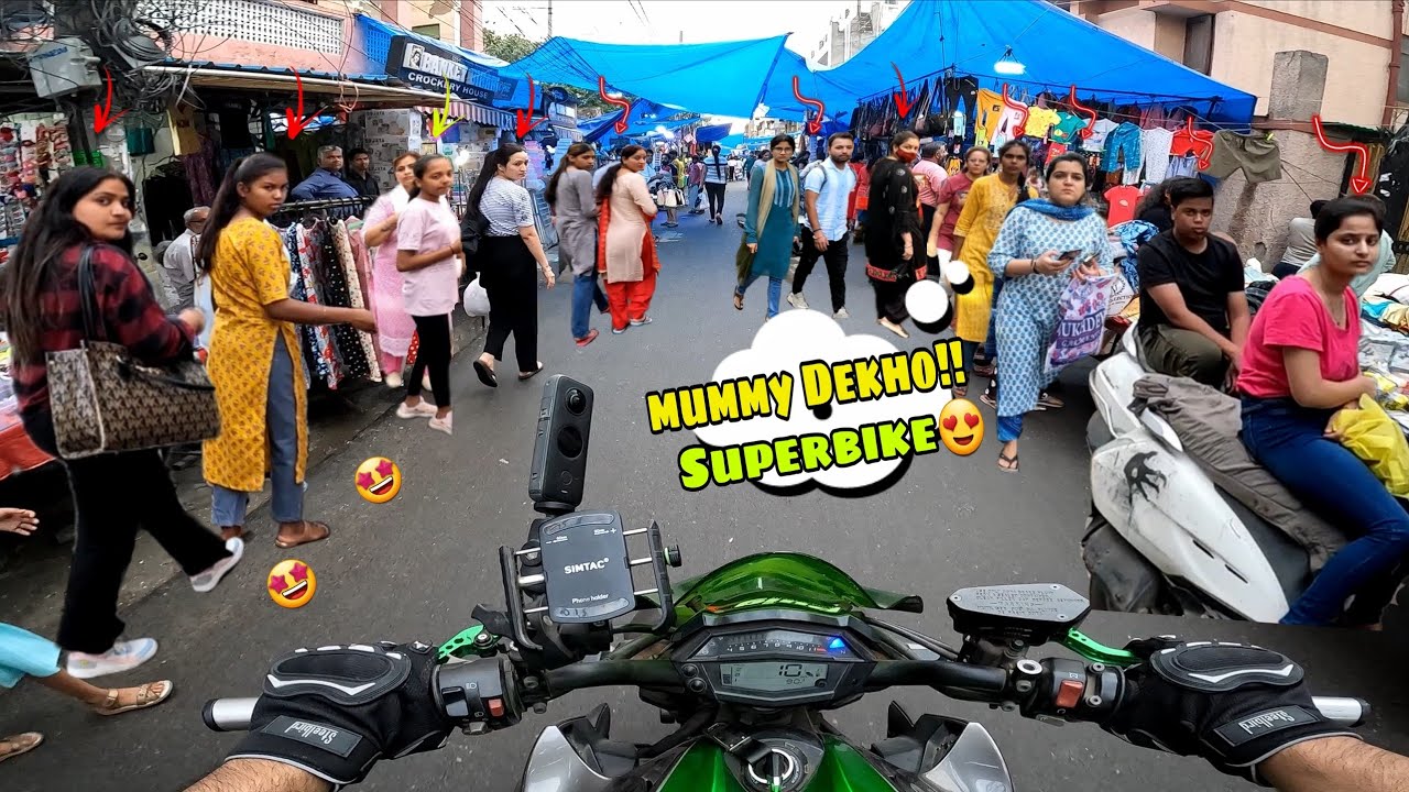 Amazing Girls Reaction On A Superbike z1000!!😍 Fight On Road🤬