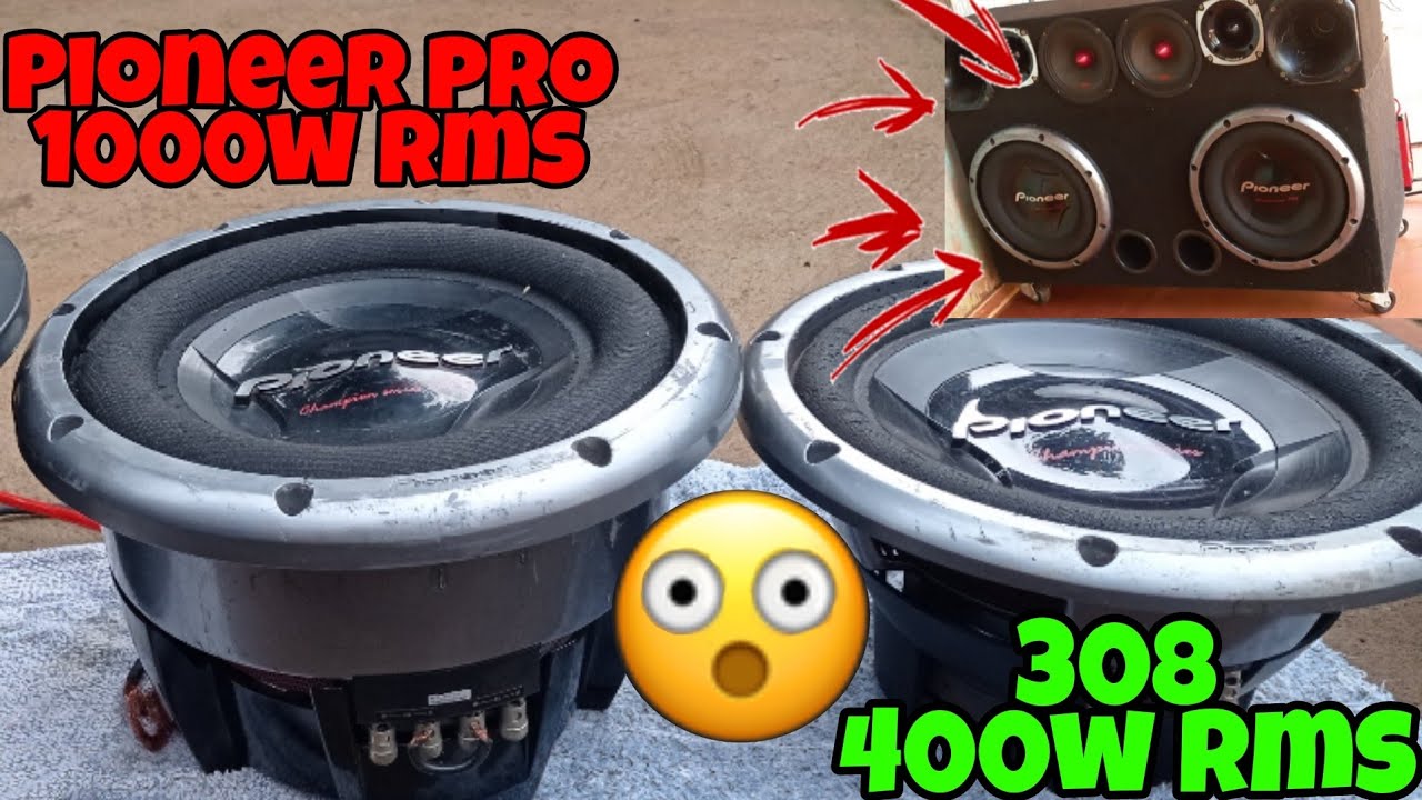 2 PIONEER PRO - 1000W RMS TOCANDO FORTE - 3002D2