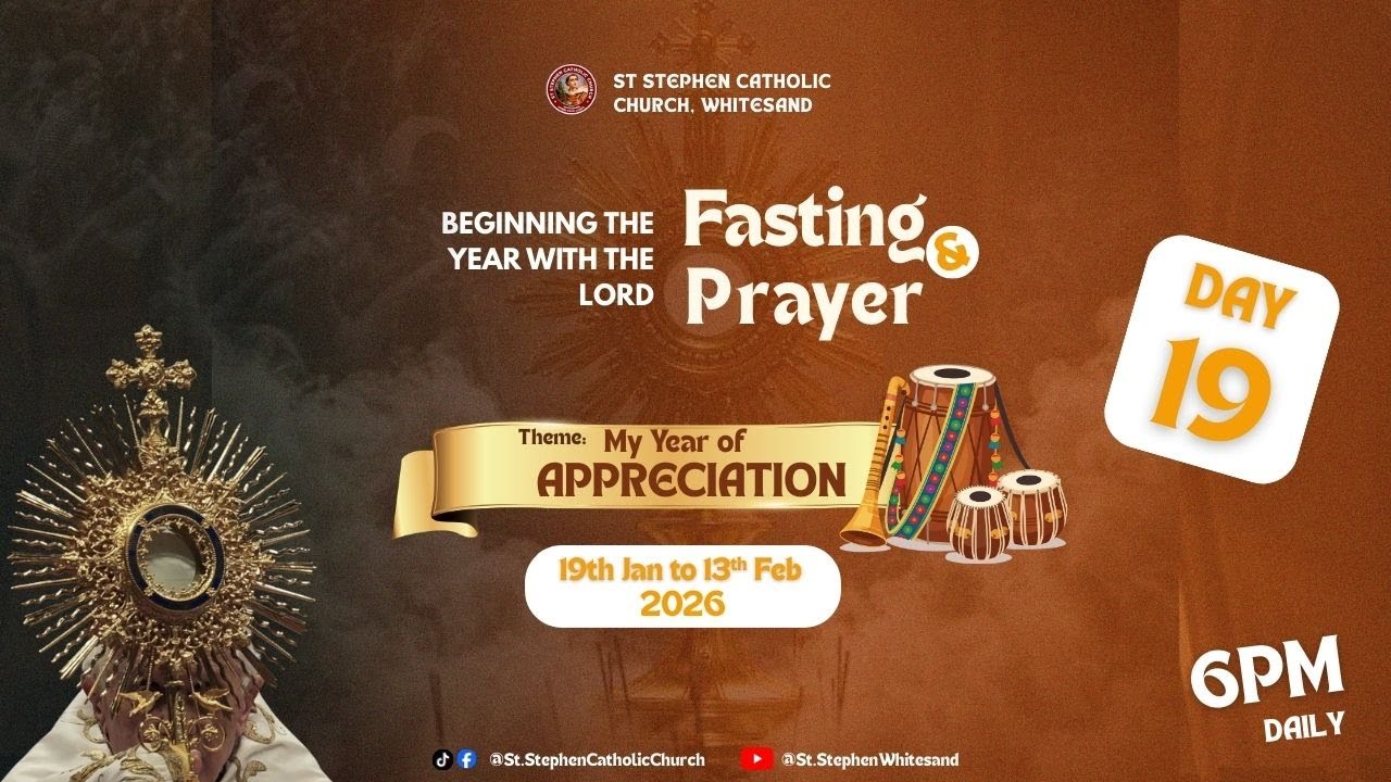 DAY 19 || NEW YEAR PRAYERS & CATHOLIC MASS OF THE DAY 06-02-2026 @StStephenWhitesand
