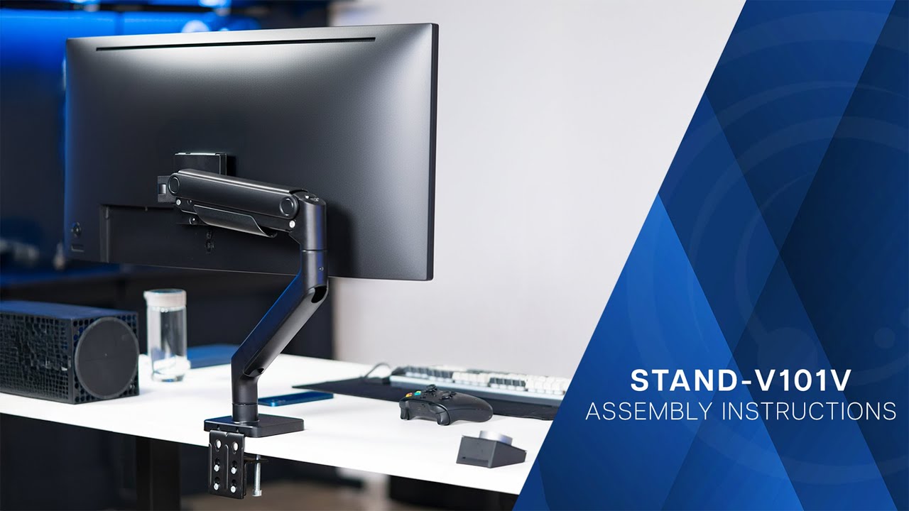 Настольное крепление для одного сверхширокоформатного монитора STAND-V101V с пневматическим кронш...