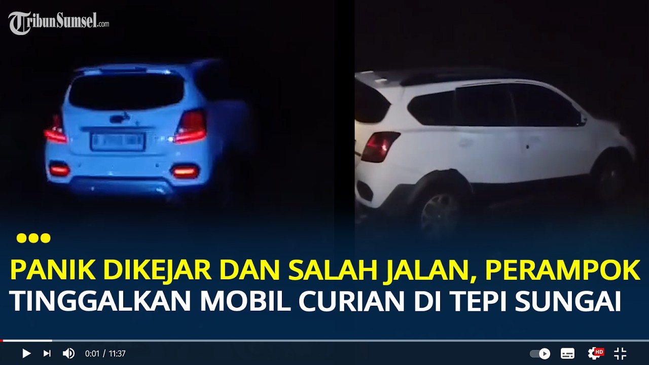 Panik Dikejar Warga, Perampok di Cindaga Banyumas Kabur Tinggalkan Mobil Curiannya di Tepi Sungai