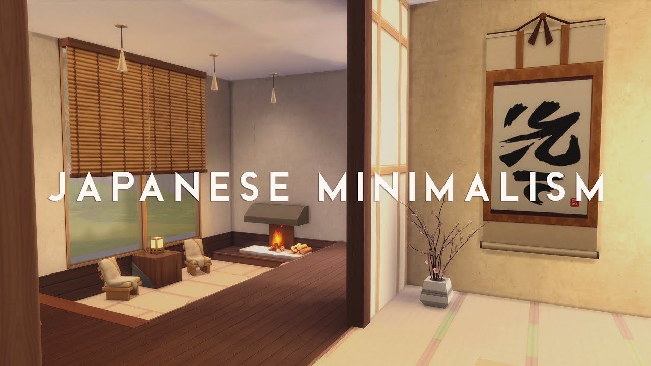 Japanese Minimalism Mansion | The Sims 4: Speed Build [No CC]