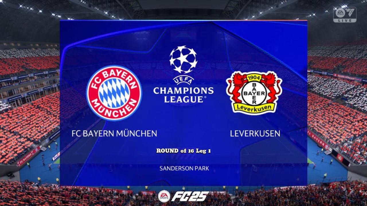 BAYERN MUNCHEN VS LEVARKUSEN | UEFA Champions League 24/25 | at Allianz Arena | EA Sport FC25