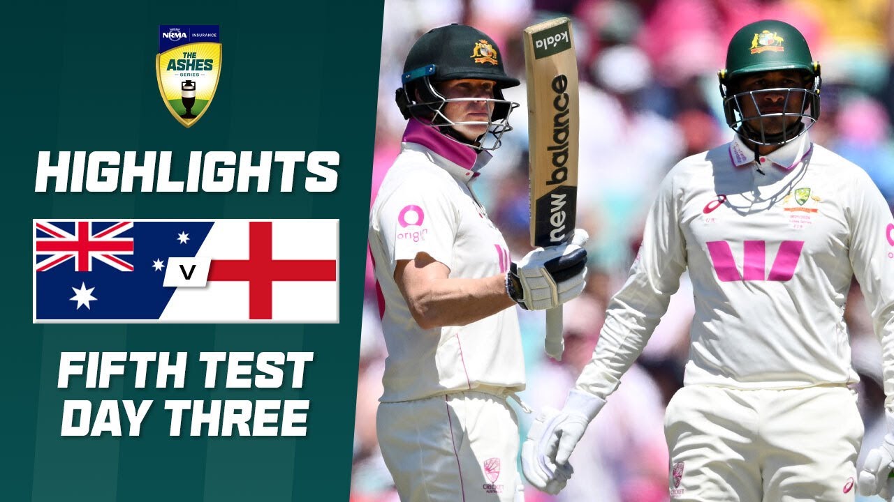 Australia v England 2025-26 | Fifth #Ashes Test | Day Three
