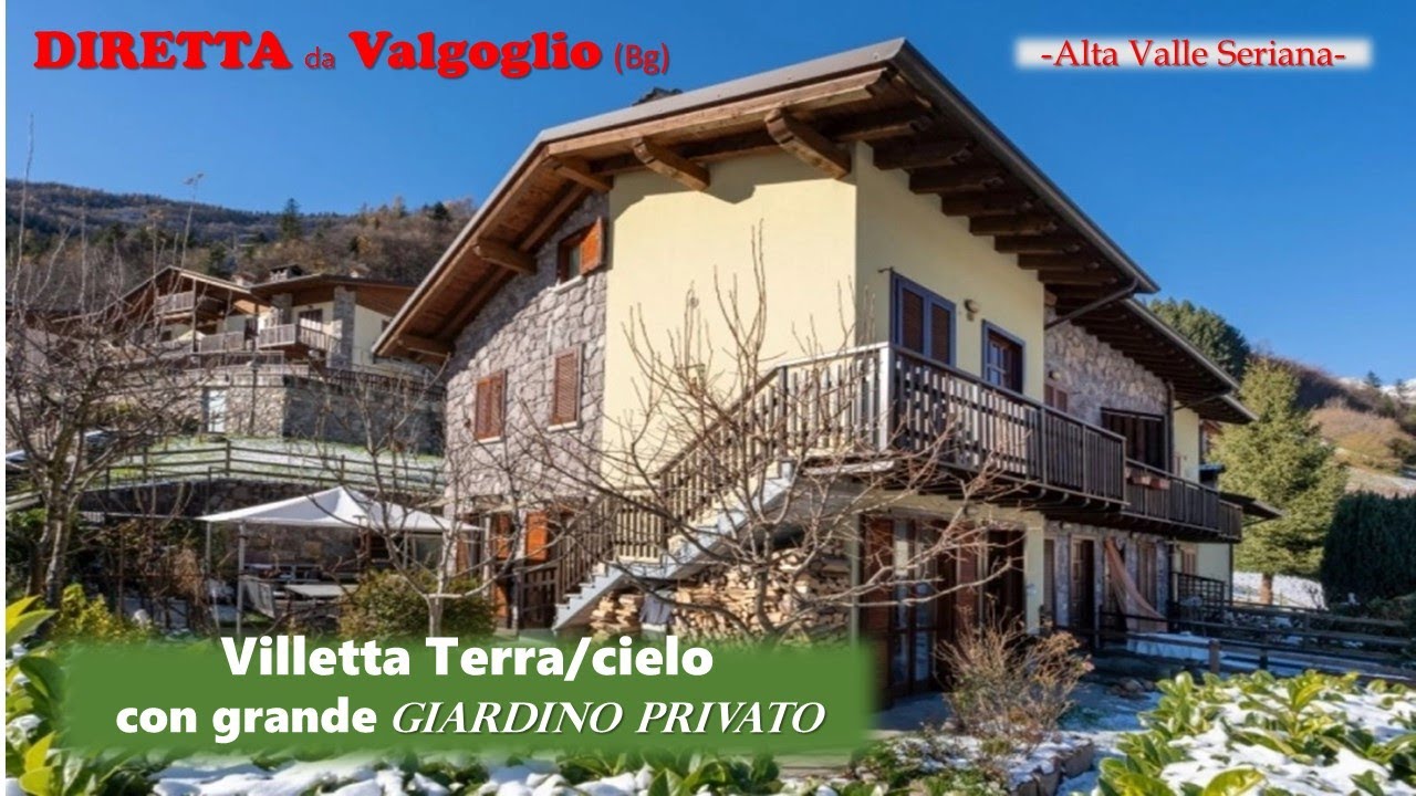 NON PIÙ DISPONIBILE: ALTA VALLE SERIANA - VALGOGLIO (BG), villetta terra/cielo a €129.000