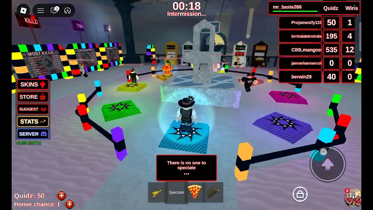 Playing survive the homer
