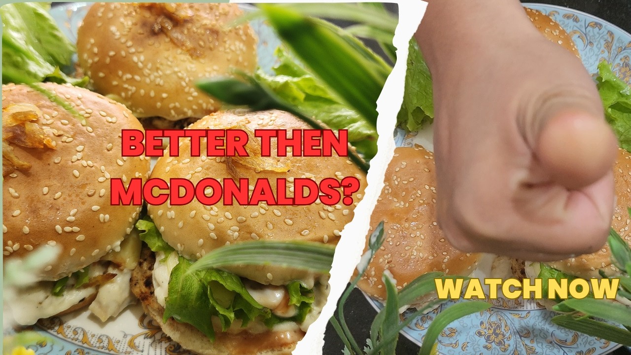 New Chicken Grilled Burger BETTER then MCDONALDS? Ramadan Special 2026, Mushroom Sauce, Iftar Speci