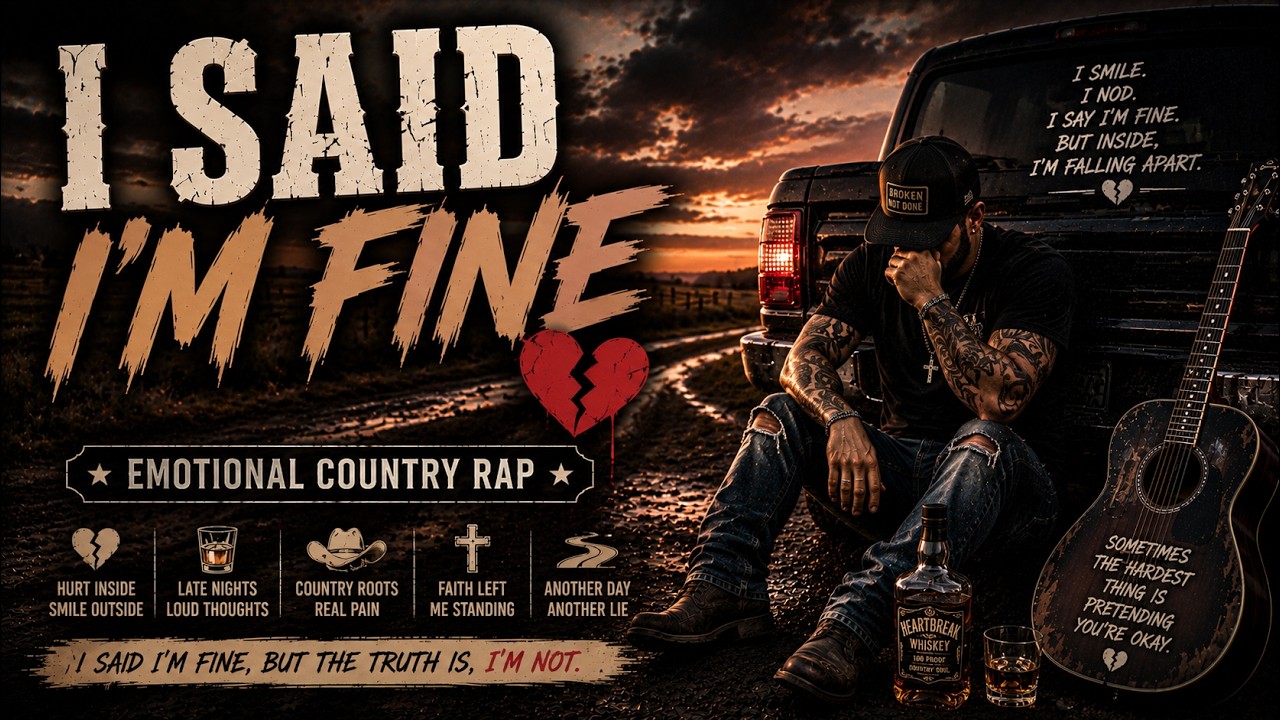 I Said I&rsquo;m Fine | Emotional Country Rap Song (Honest Storytelling)