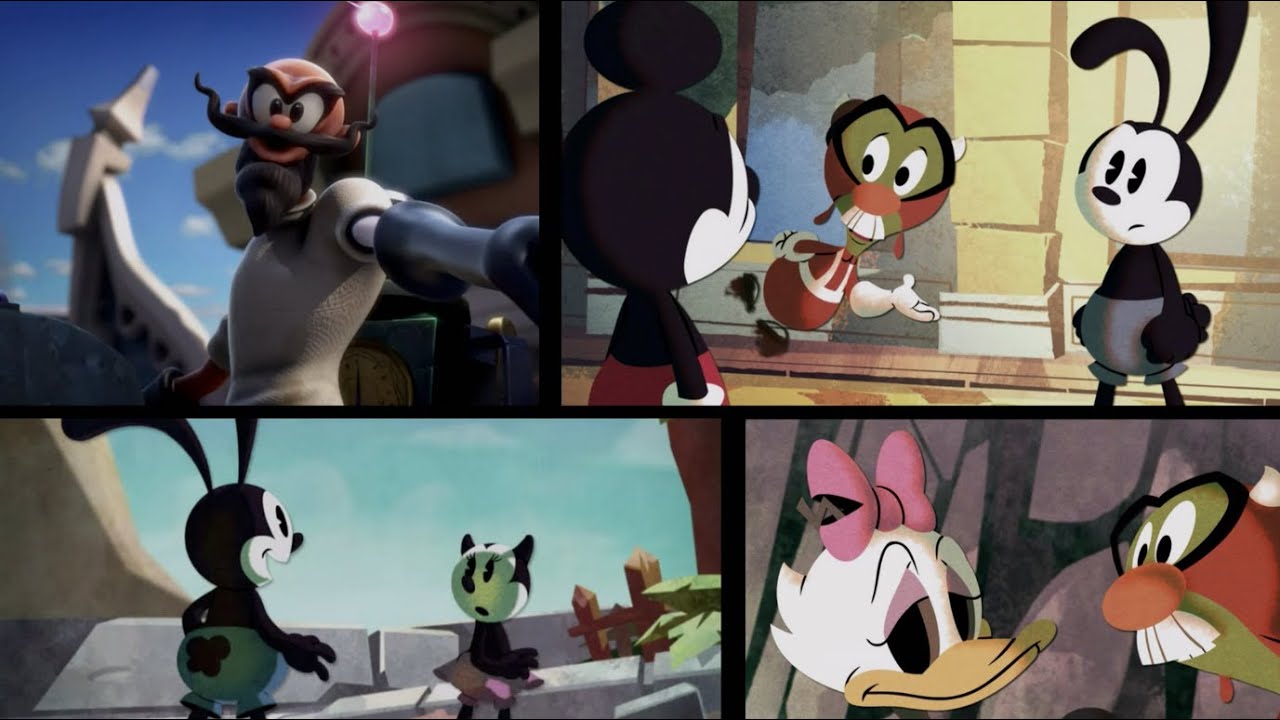 Epic Mickey 2: All Animated Cutscenes (HD)