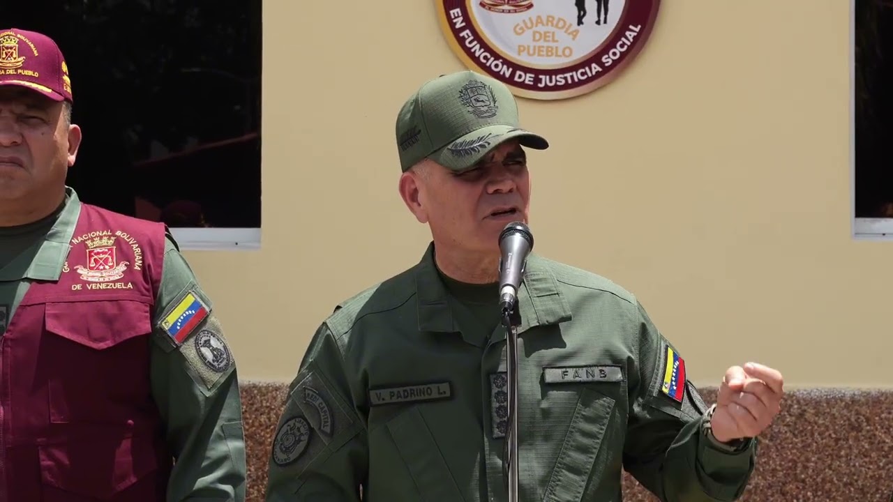 GJ Vladímir Padrino López desde el Comando Nacional Guardia del Pueblo
