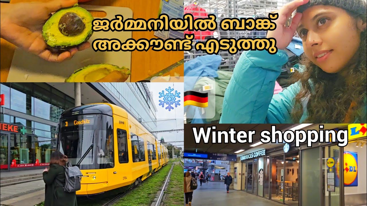 🇩🇪ജർമ്മനിയിൽ ബാങ്ക് അക്കൗണ്ട് എടുക്കാൻ എന്തൊക്കെ ചെയ്യണം |Winter shopping |After arrival in Germany