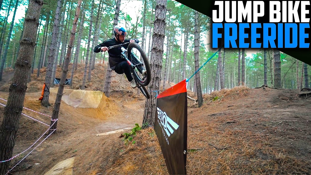 CUSTOM FREERIDE LINES ON MY DIRT JUMP BIKE!!