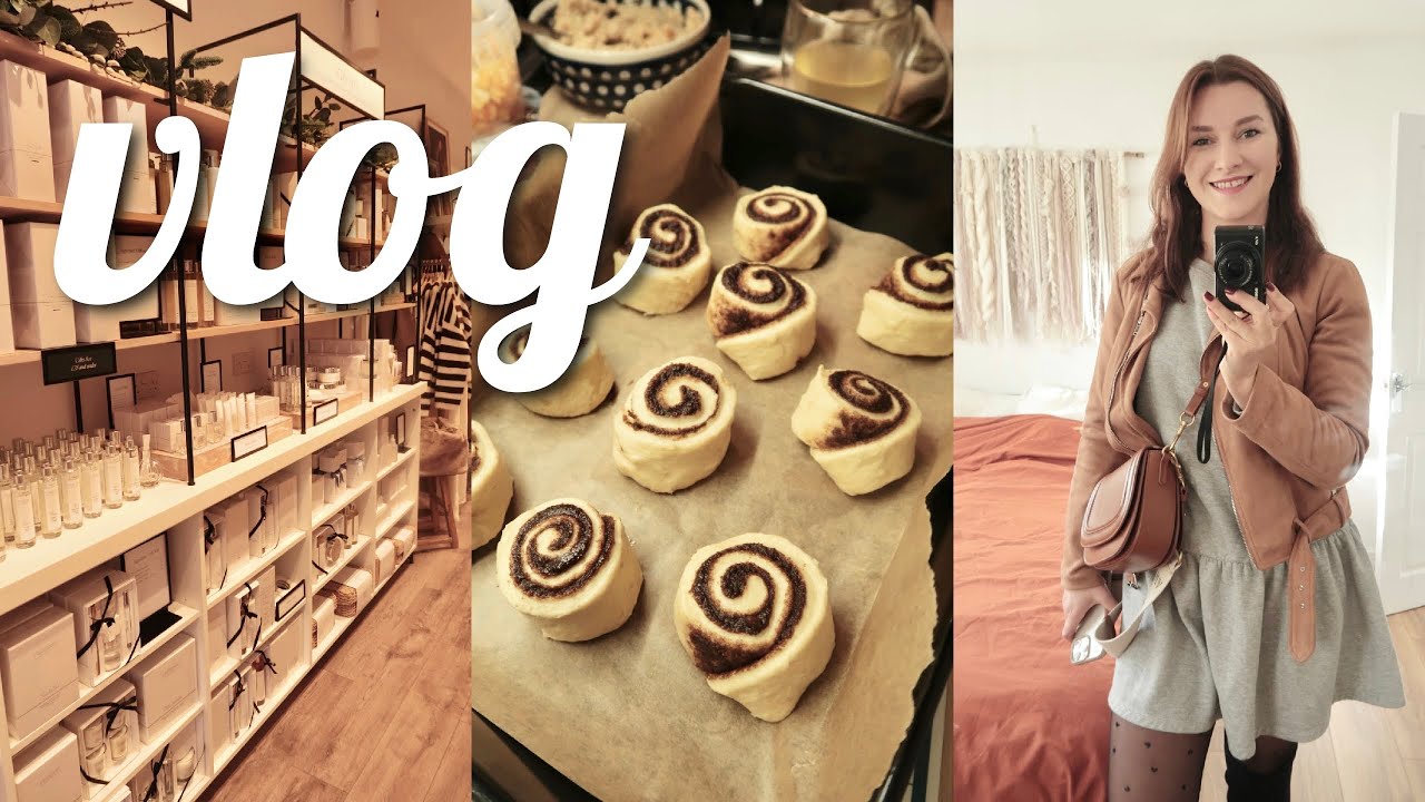 Cozy  vlog 🍁 Życie w uk, weekendowa randka 👩🏽‍❤️‍👨🏽 Food haul, gotowanie & pieczenie 🍯