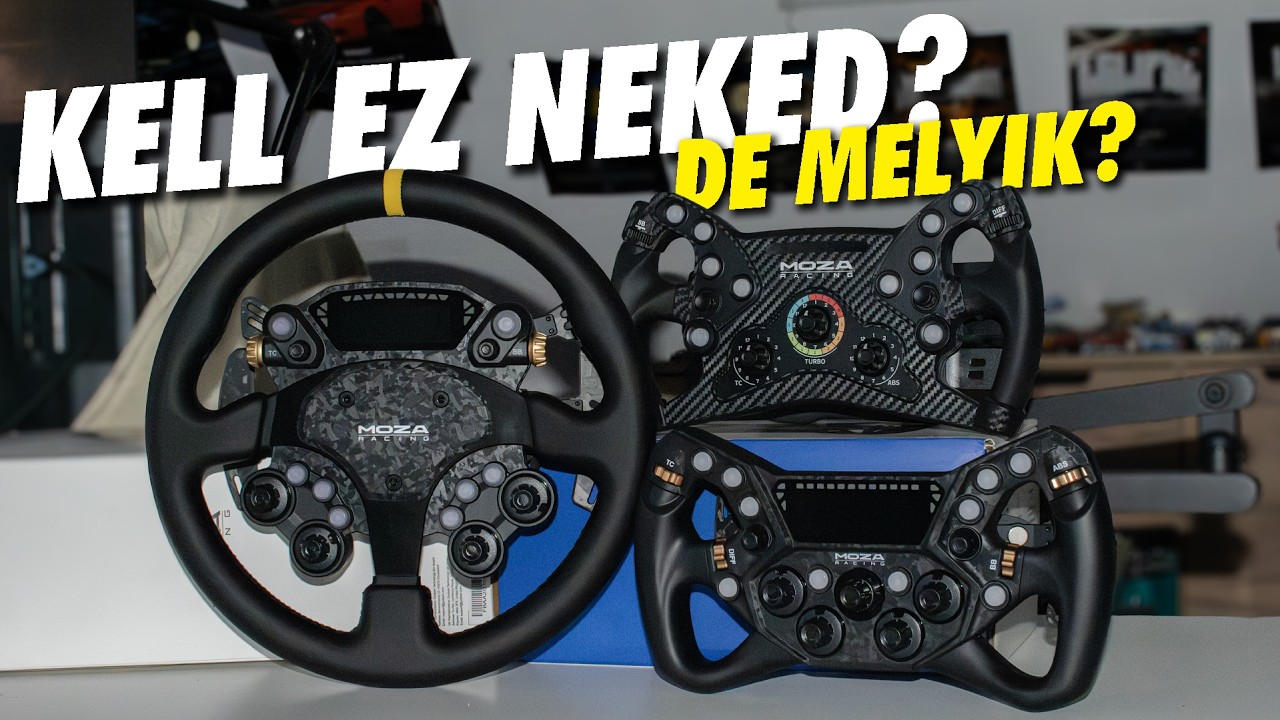 Itt a 3 nagyágyú! De melyik a jobb választás? MOZA: KS WHEEL | KS PRO | CS PRO | Part:1