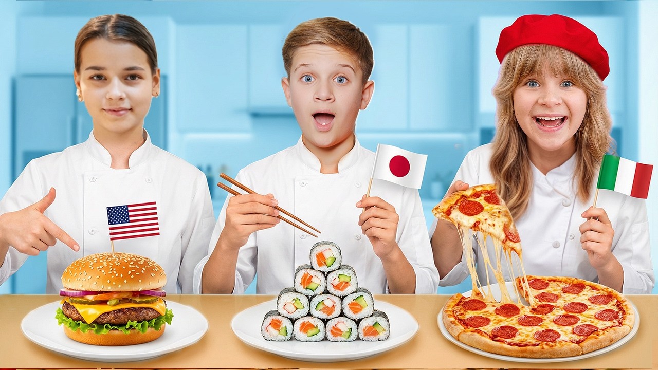 Défi culinaire filles contre garçons par Roma et ses amis