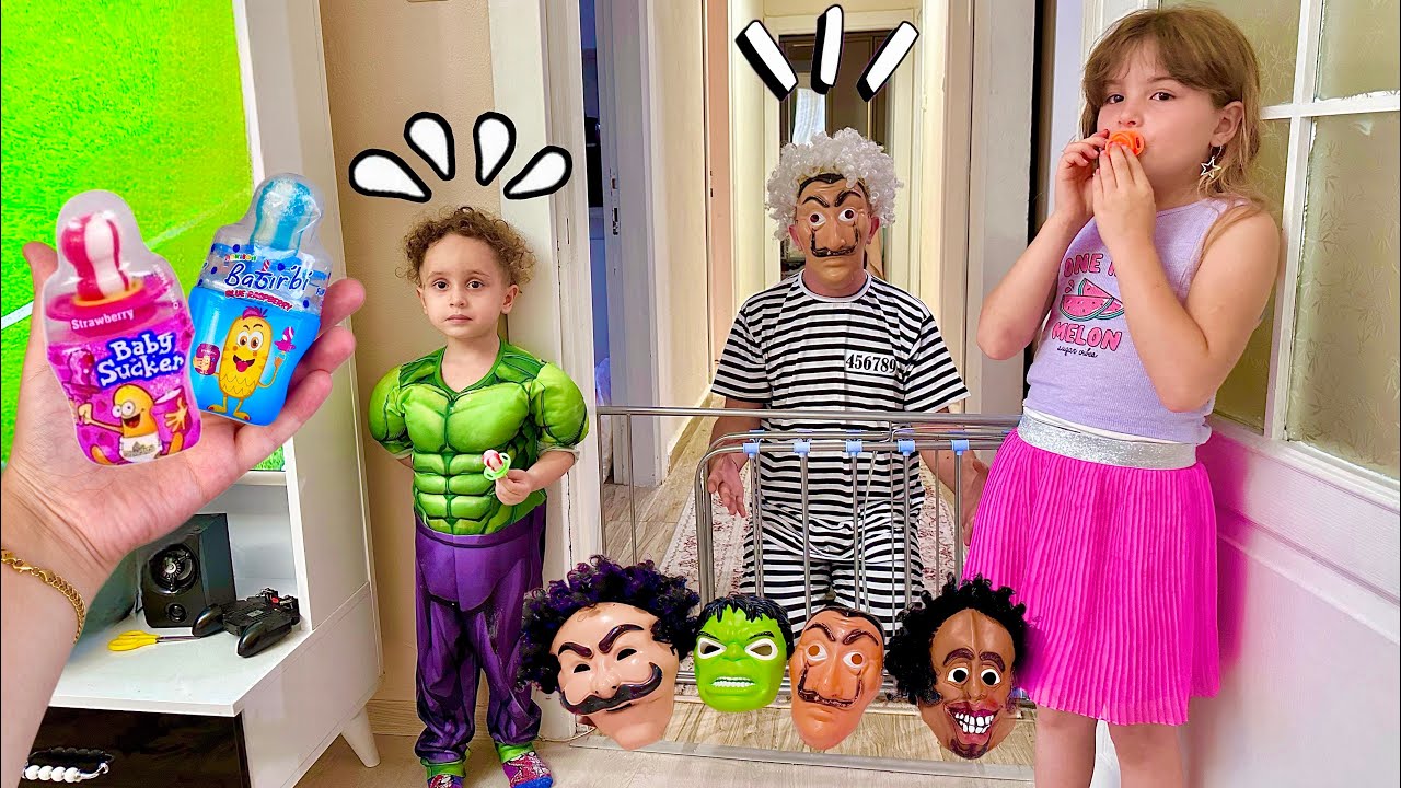 KUZEY ELİF MASKELER PEŞİMİZDE !! EMZİK ŞEKERLERİ İSTİYOR !!