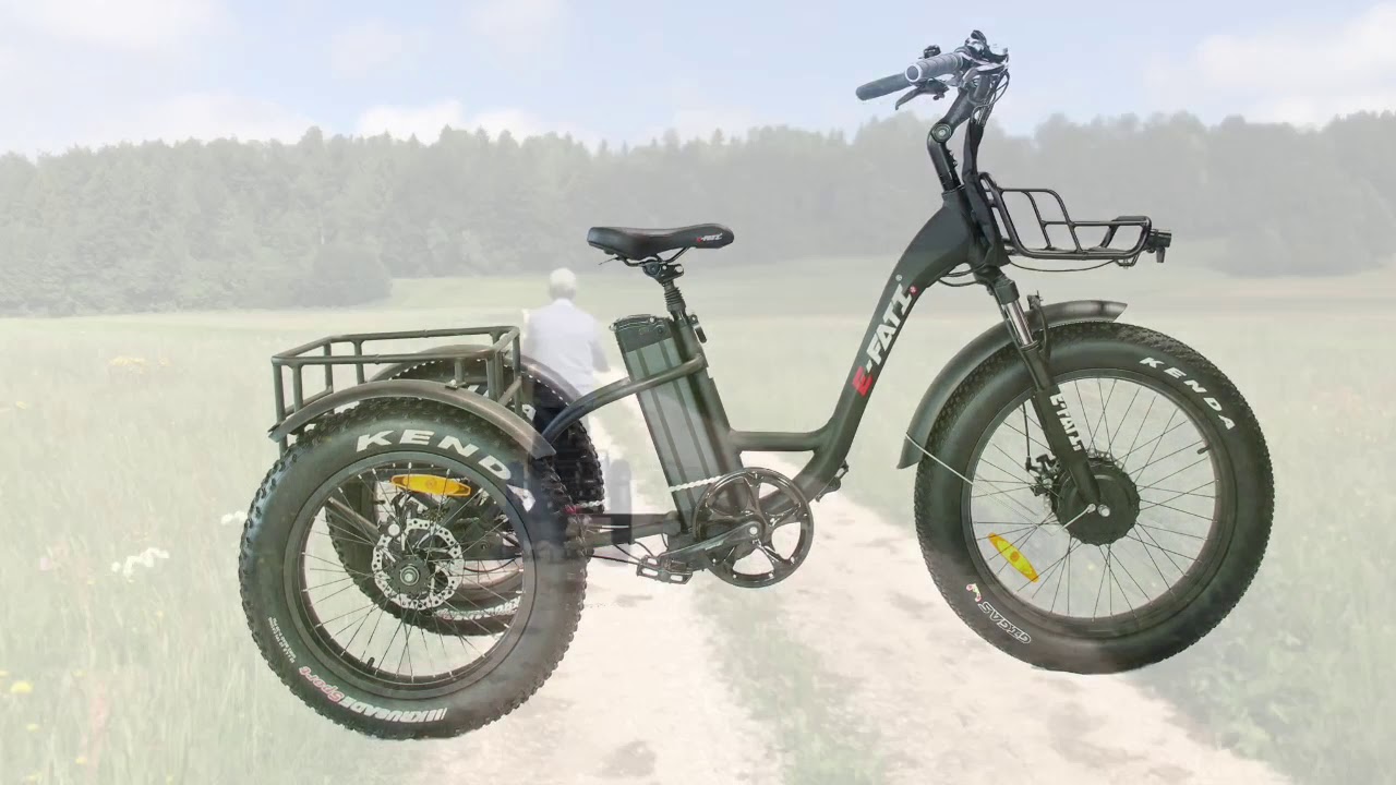 E-FATI E-TRIKE Electric Trike Tricycle 500W 48V 3 Wheel Electric Bicycle 20