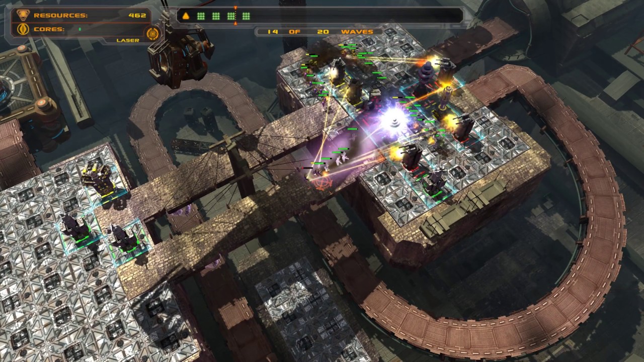 Defense Grid - Mission 13 - Center of Power - Poison Core - Gold