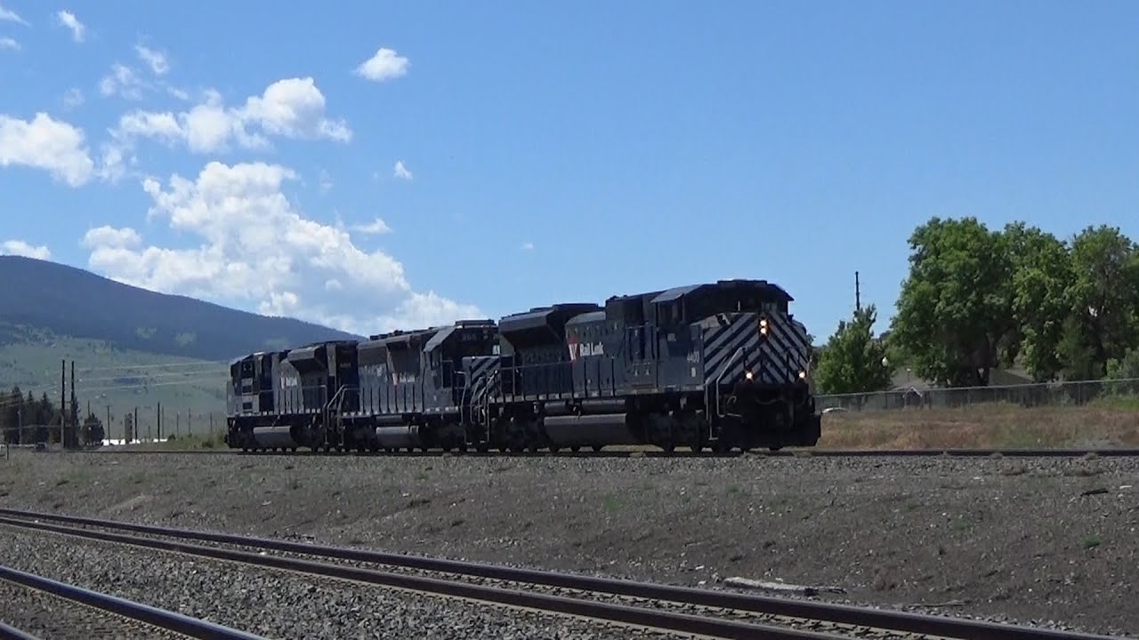 MRL SD70ACe 4400 w/ SD40-2XR Runs Light as the Bozeman Pass Helpers on 7/1/22