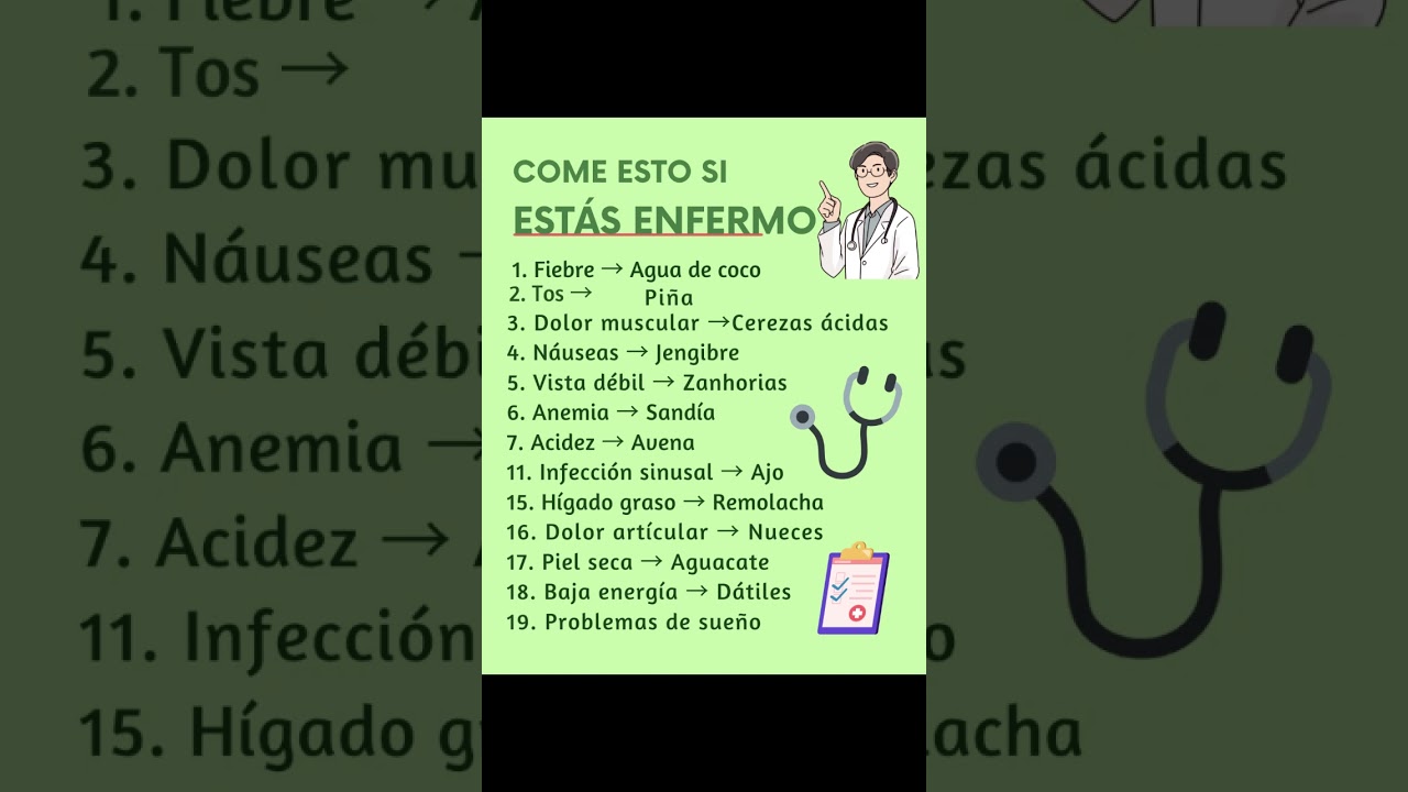 19 alimentos que te ayudan cuando est&aacute;s enfermo