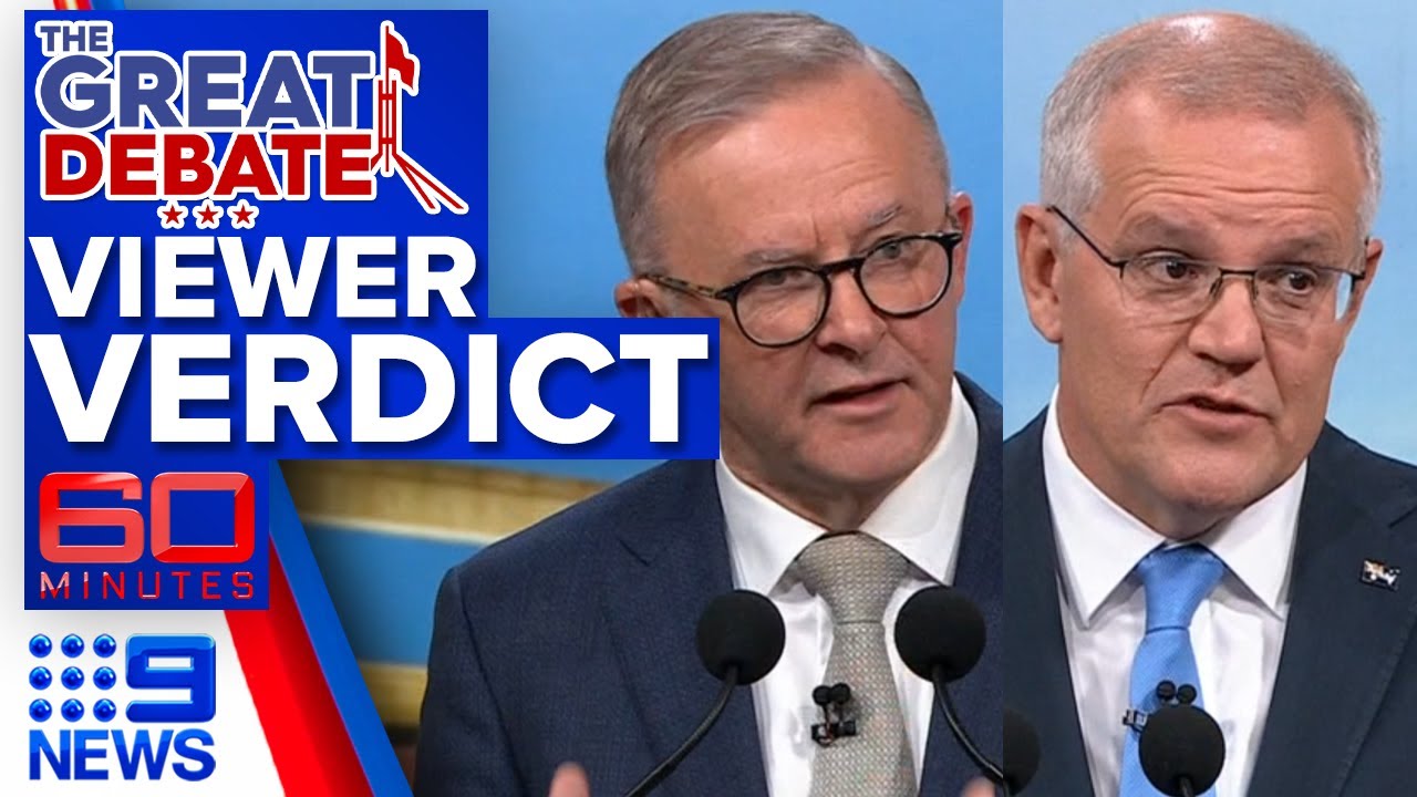 Who won the Great Debate? | 2022 Election: Leaders' Debate | 9 News Australia