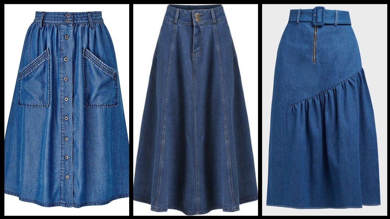 Trending hot Denim skirts designs for women 2020 || Gorgeous Elegant Denim Skirts 2k20