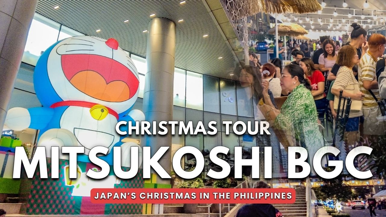 [4K] Inside Mitsukoshi BGC Christmas Wonderland | Doraemon, Japanese Food & Hidden Bazaar