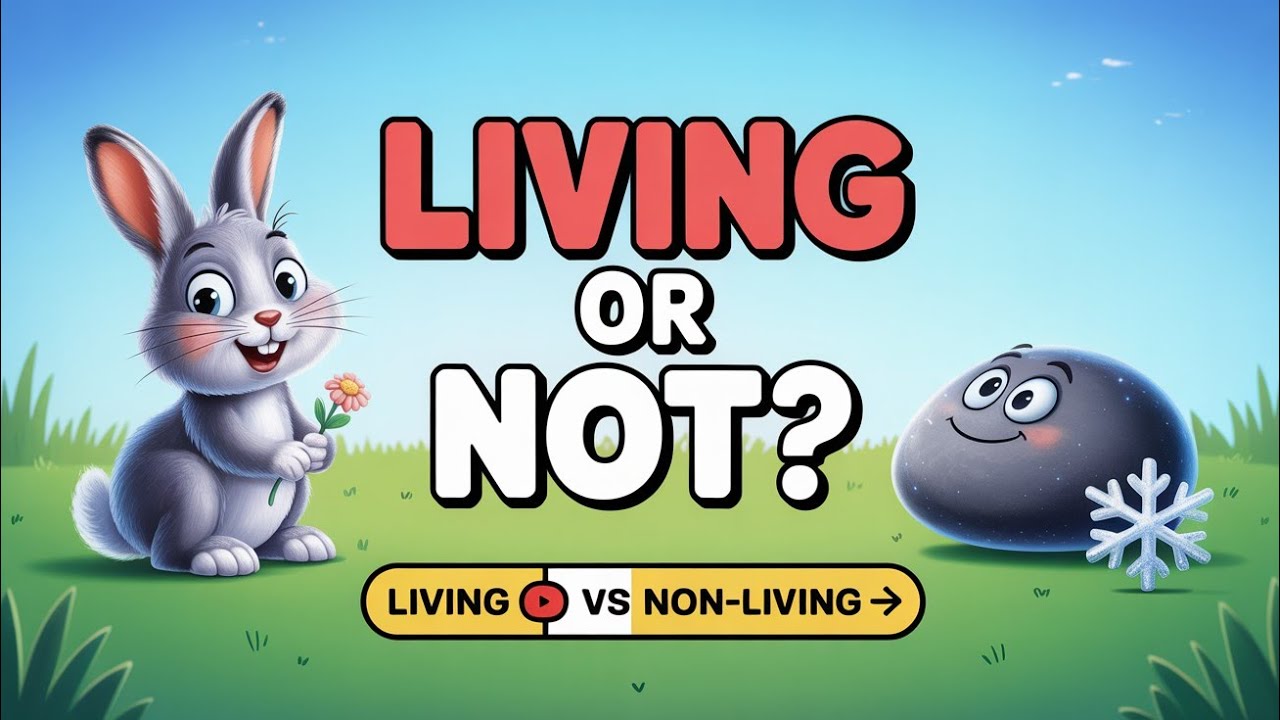 Living and Nonliving Things | Science For Kids| Kindergarten Science Video | Kids Tv|@abckidscampus
