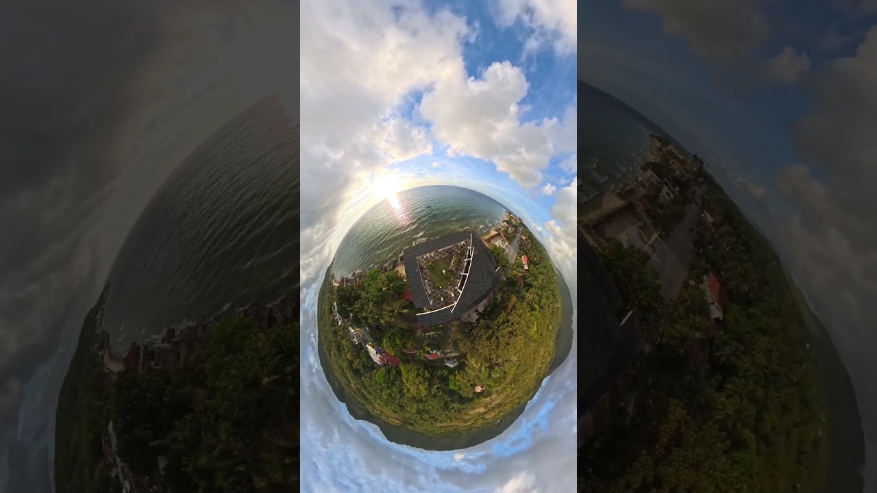 Flying my Antigravity drone in Oslob early in the morning