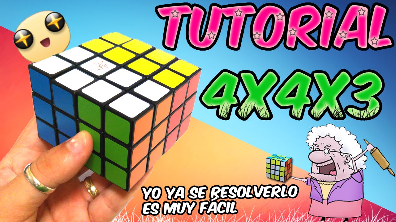 Como resolver el 4X4X3 - TUTORIAL - CUBOIDE - XOLE RUBIK ヽ(•‿•)ノ
