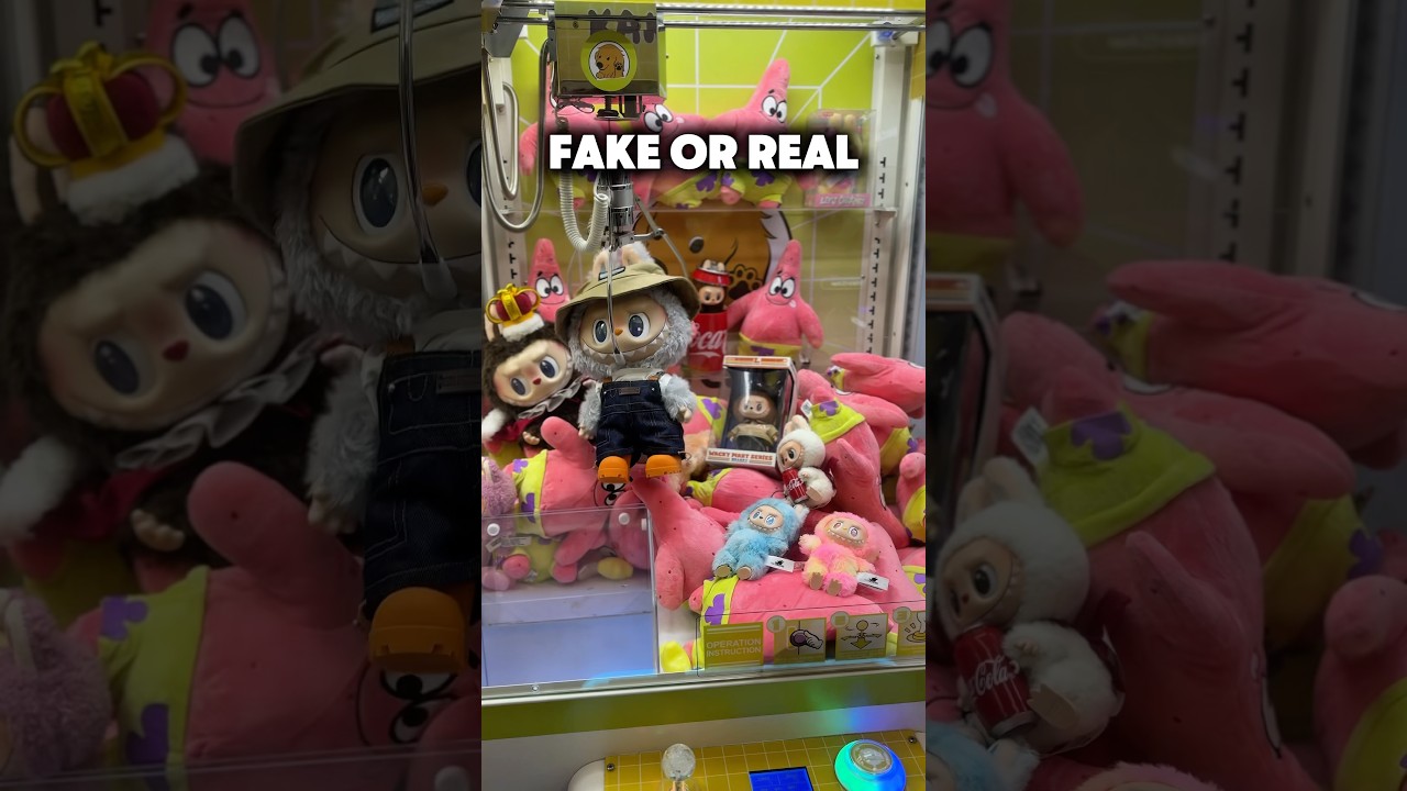 Машинка для игрушек ПОДНЯЛА редкого Лабубу&hellip; Но он застрял! 🐰🎡 Выигрыш в Pop Mart #labubu #popmart...