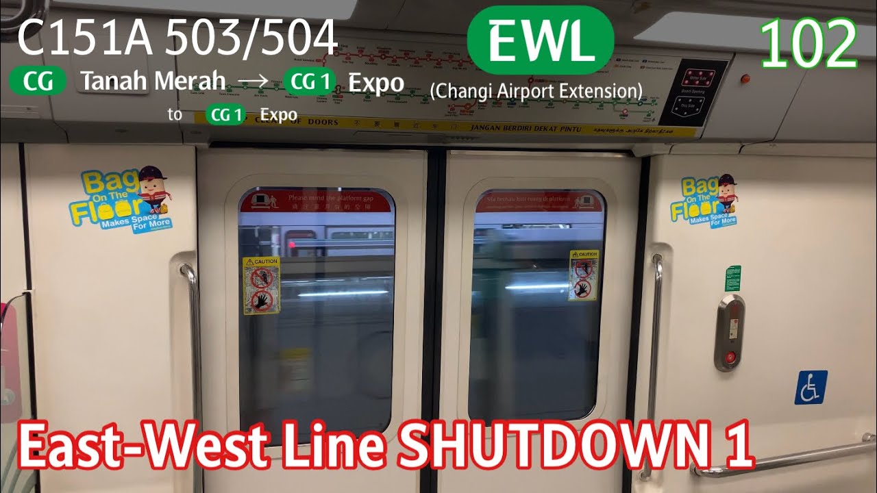 [SMRT] [EWL Shutdown 1] [Expo Bound] KSF & CSR C151A [503/504] - Tanah Merah » Expo (CGL)