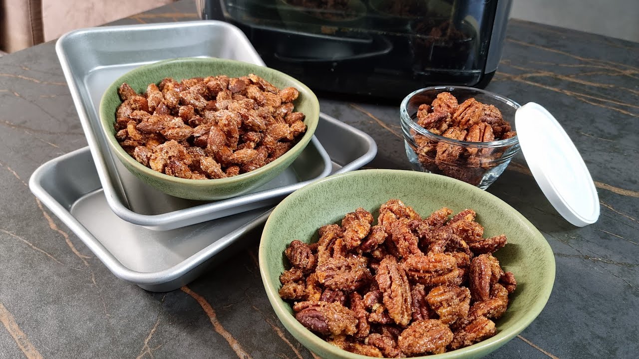 Gebrannte Mandeln und Pekannüsse aus dem Deluxe Air Fryer, soo lecker 😋