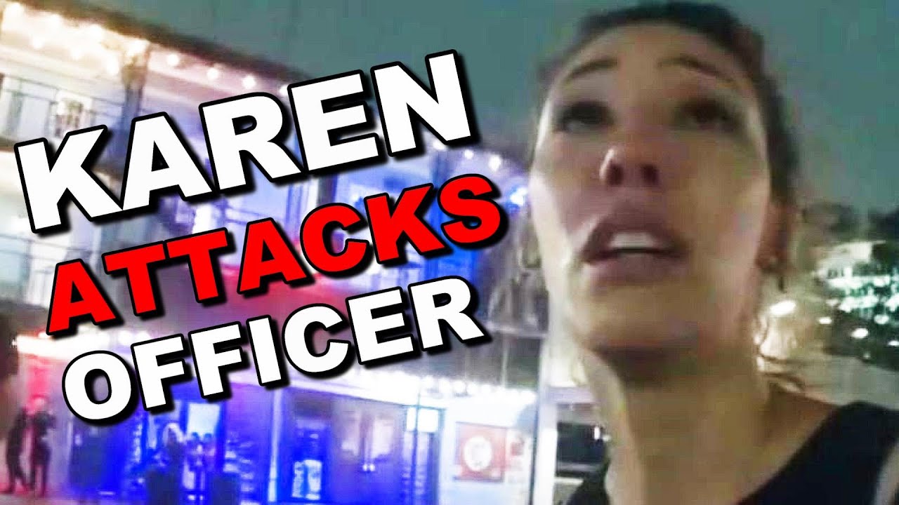 Drunk Karen Hits Officer and gets Arrested (CRAZY)