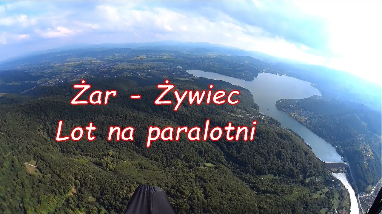 Góra Żar paralotnie, oblot Żaru - Jaworzynka - Oczków - Żywiec. Lot na paralotni BGD Base