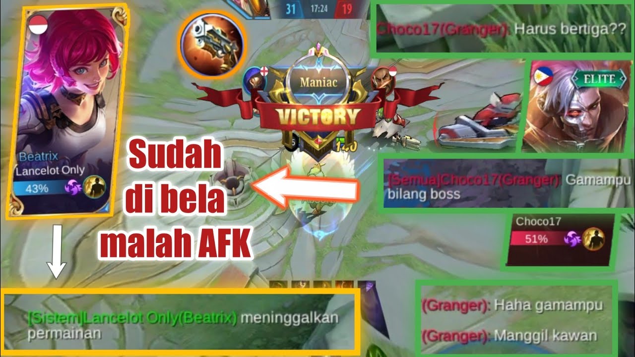 yg satu gk terima di gank yg satu di belain malah AFK || gameplay aldous 2022 dan aldous 1 hit mati