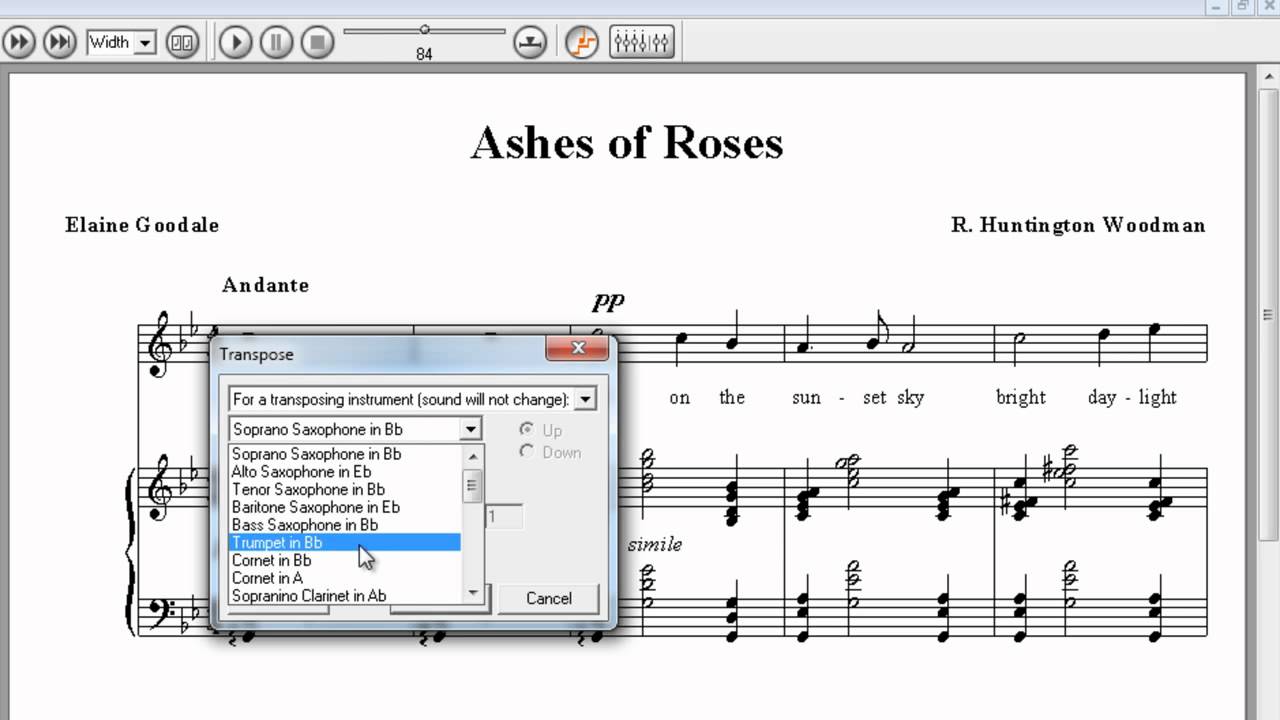 Transposition Tutorial