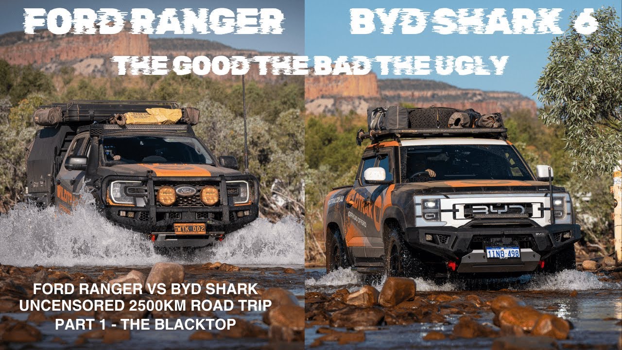 BYD Shark и Ford Ranger встречают Outback | Начинается дорожный тест протяженностью 2500 км!