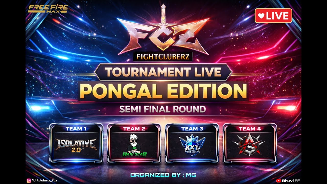FightCluberz Presents | Pongal Edition |Tournament Semi Finals | 2000 INR 🤑 Prize Pool