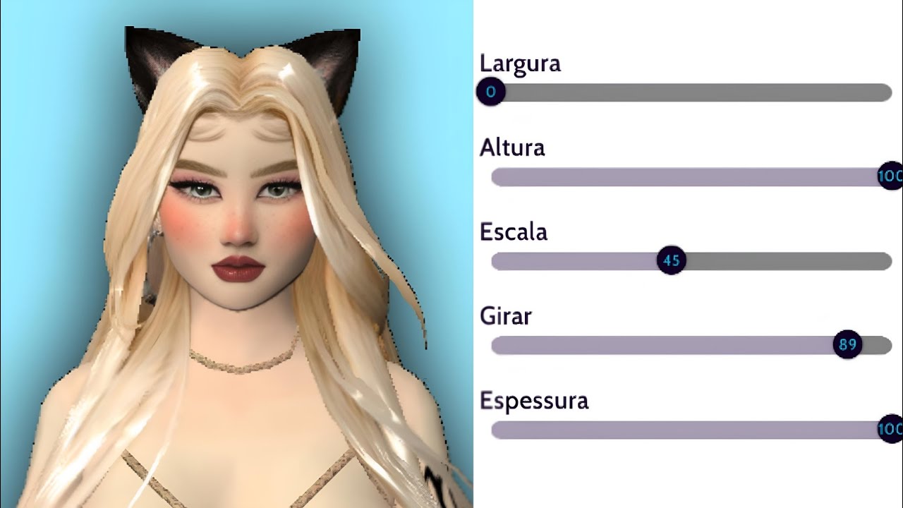 Rosto feminino - Avakin life