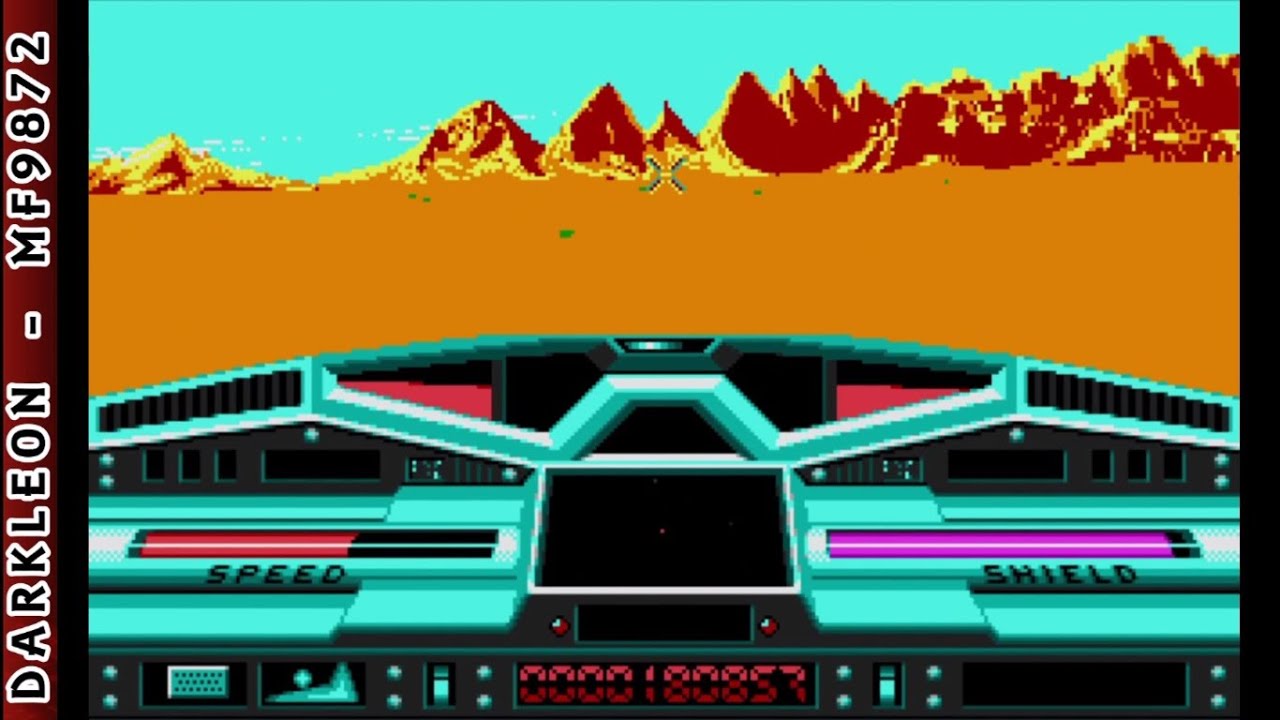 Moon Blaster &copy; 1990 Loriciels - PC DOS - Gameplay
