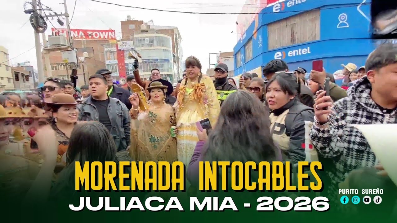 GRAN PASACALLE RECEPCION INTOCABLES CONFRATERNIDAD MORENADA INTOCABLES JULIACA MIA 2026 