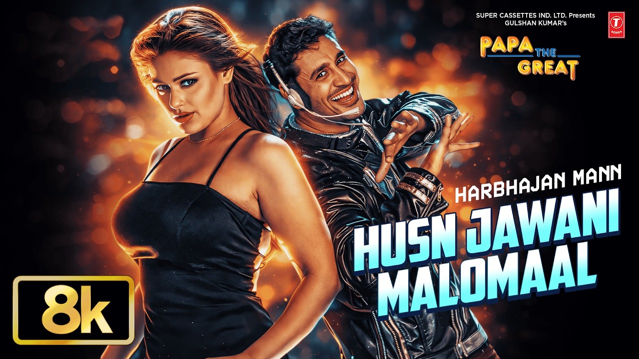 HUSN JAWANI MALOMAAL (8K VIDEO) | HARBHAJAN MANN | Evergreen Punjabi Songs