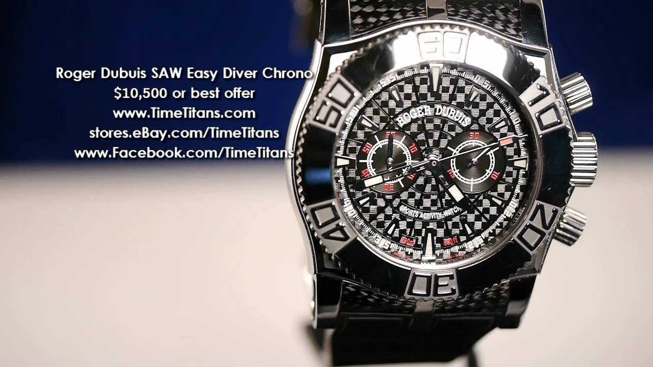 Roger Dubuis SE46 56 9/0 K9.53 SAW Easy Diver Chronograph Caliber RD56 Limited Edition of 888 Carbon