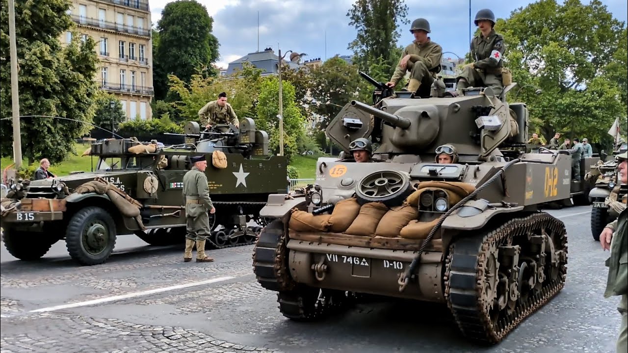 M5A1 Light tank Stuart start up and drive