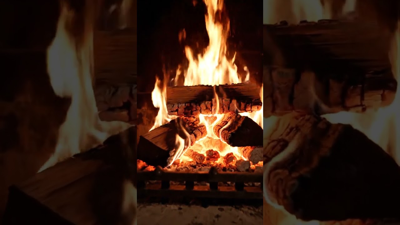 🔥Crackling Fireplace 4K Sounds 