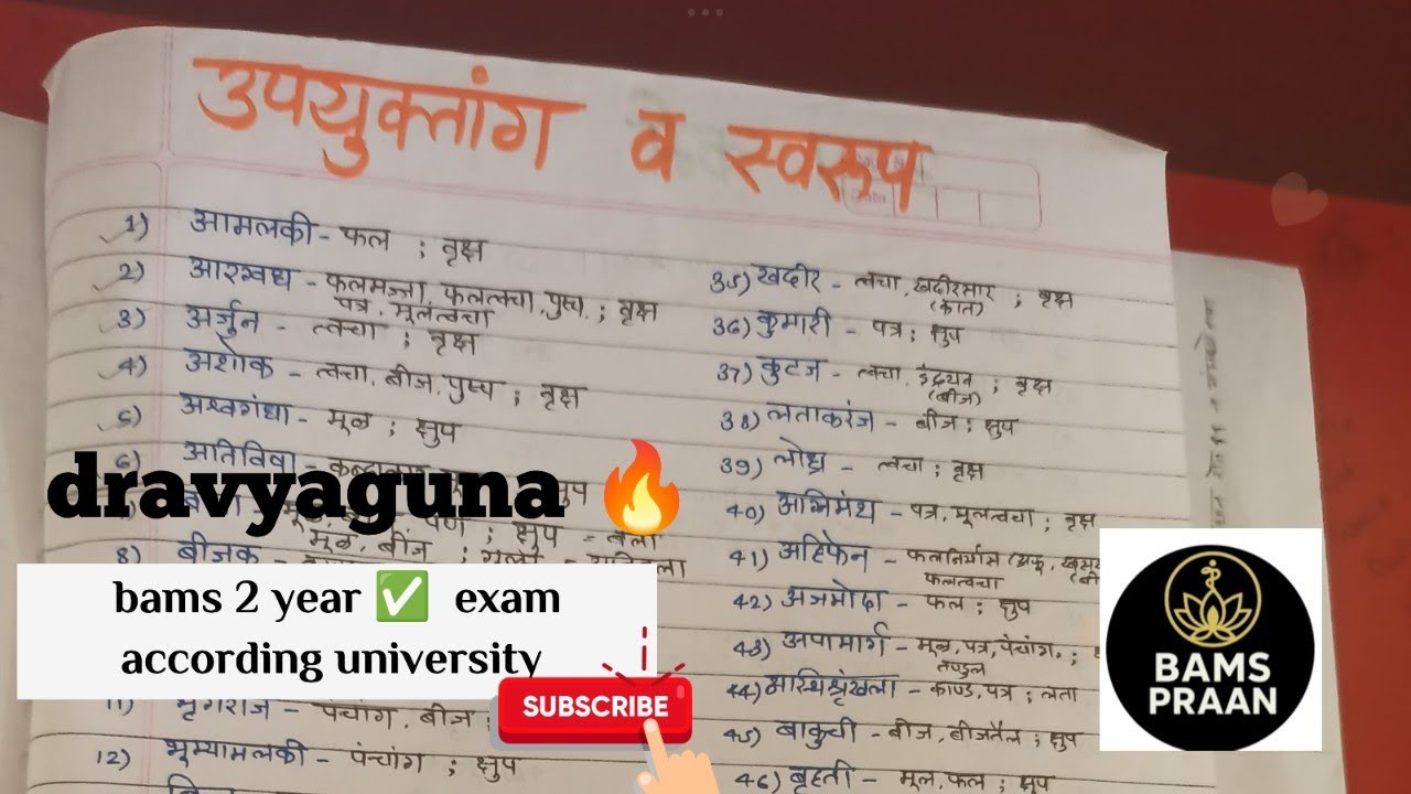 उपयुक्त अंग ( द्रव्य) bams २ YEAR ALL plants 💯✅