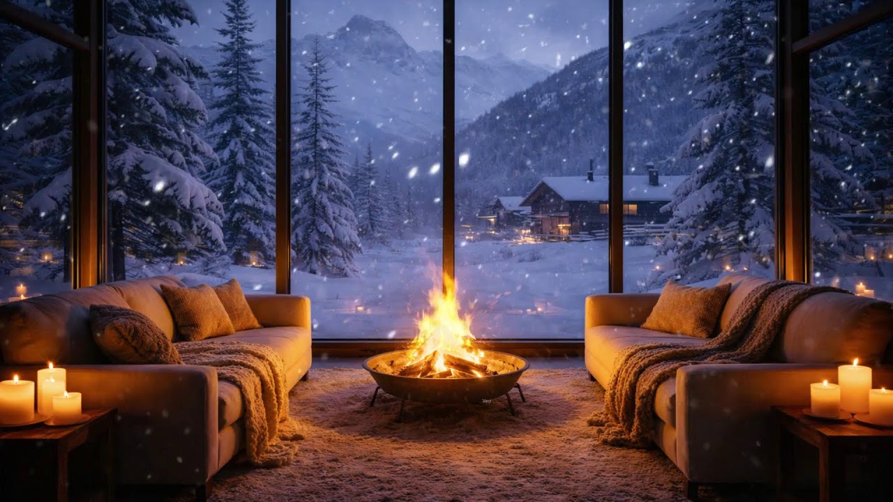 Cozy Winter Lounge Ambience
