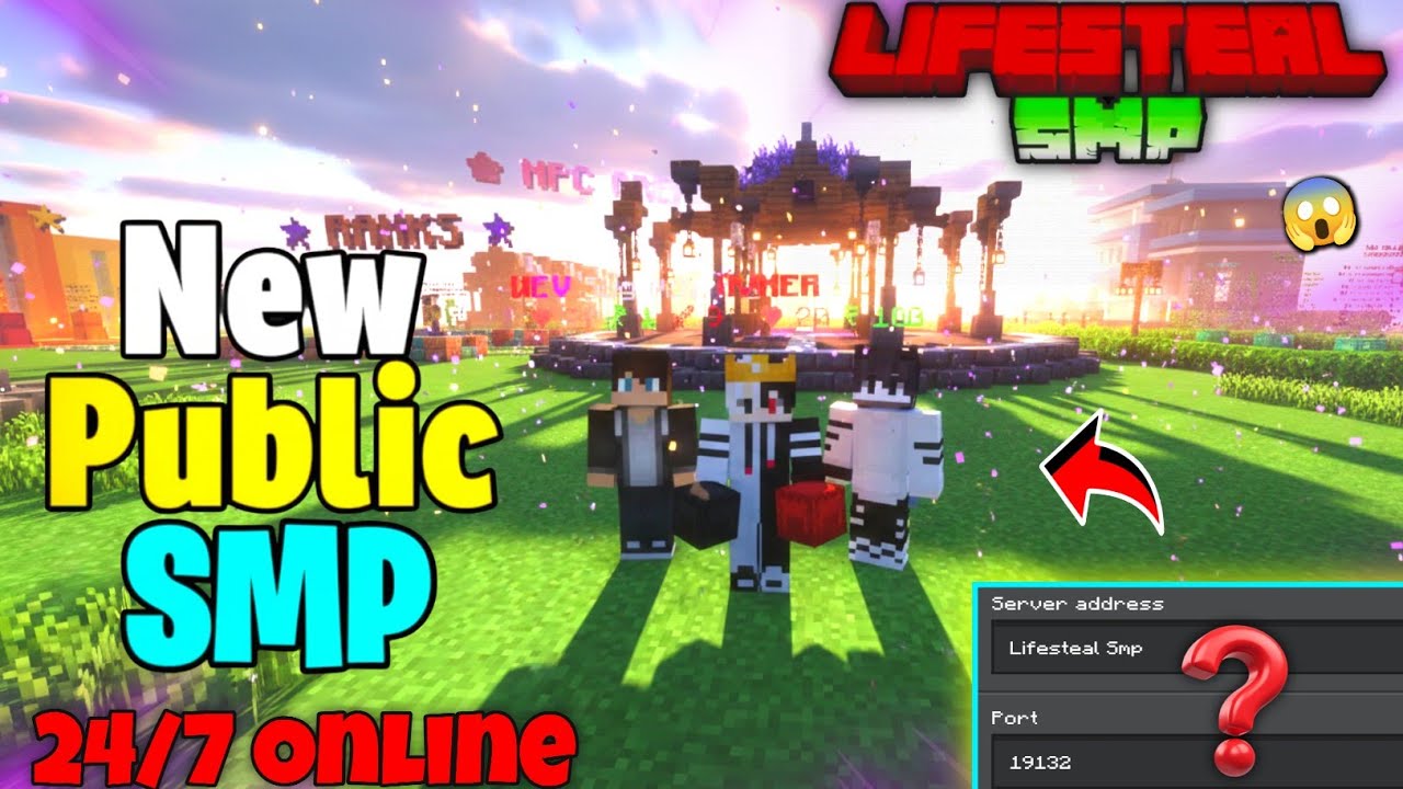 💀 New Best Cracked Public Lifesteal SMP 🧁 | Minecraft Java + PE + Pojav | 24/7 Online | Free To Join